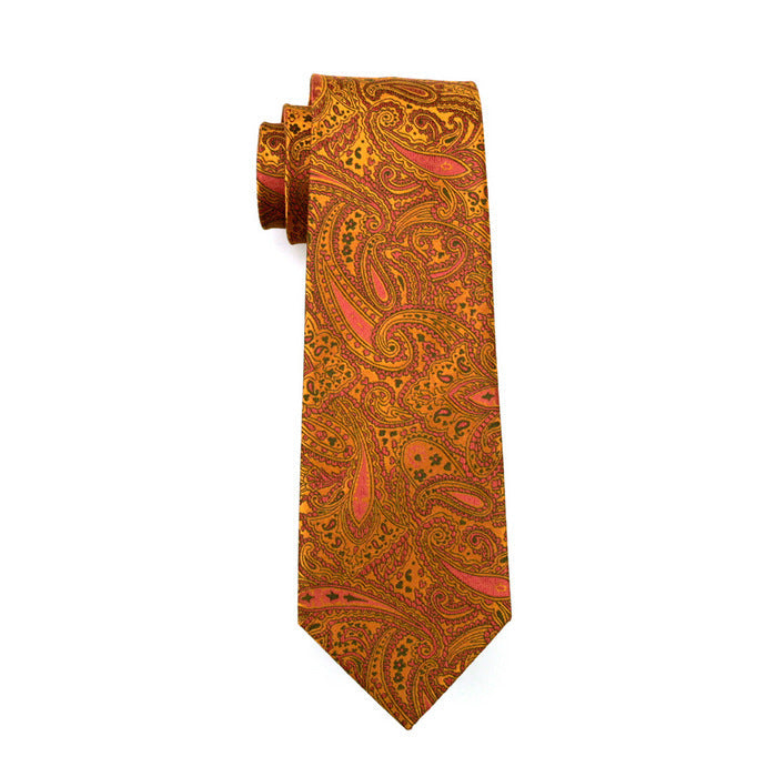 GentCrest Gold Paisley Tie Hanky Cufflinks Set - Image 5