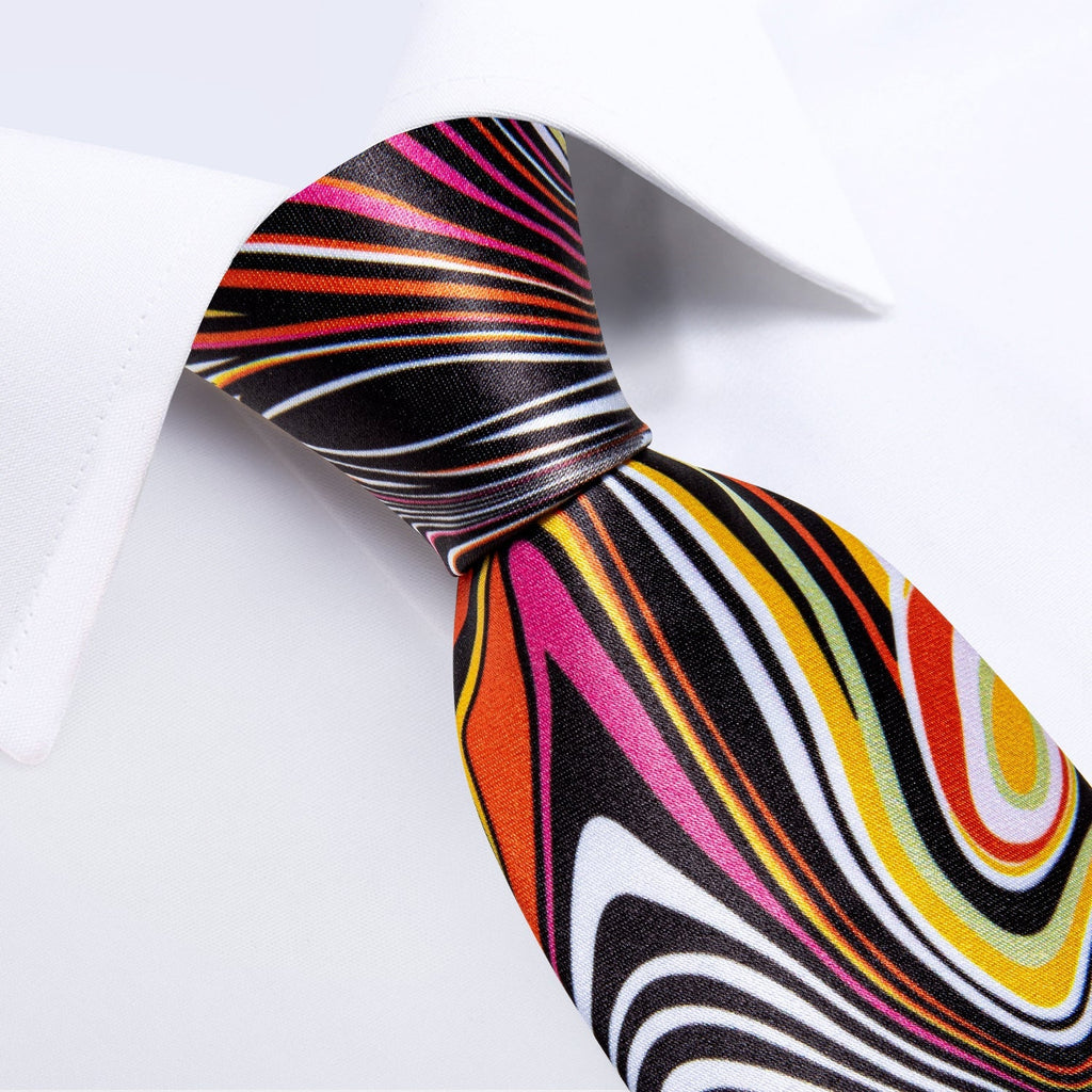 GentCrest Black Novelty Tie Hanky Cufflinks Set - Image 4