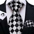 GentCrest Black Checkered Tie Sets - Image 1