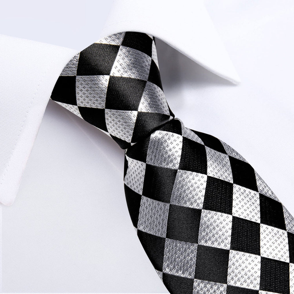 GentCrest Black Checkered Tie Sets - Image 2