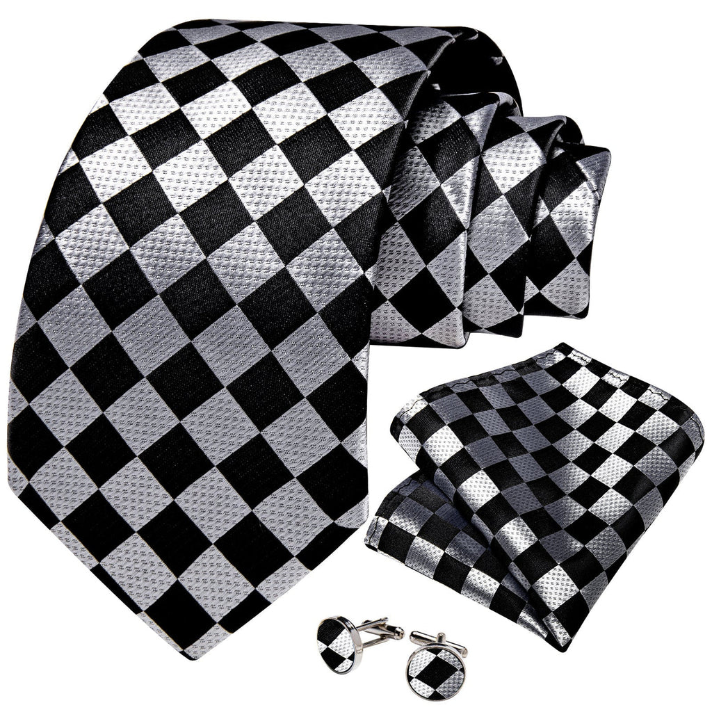 GentCrest Black Checkered Tie Sets - Image 3