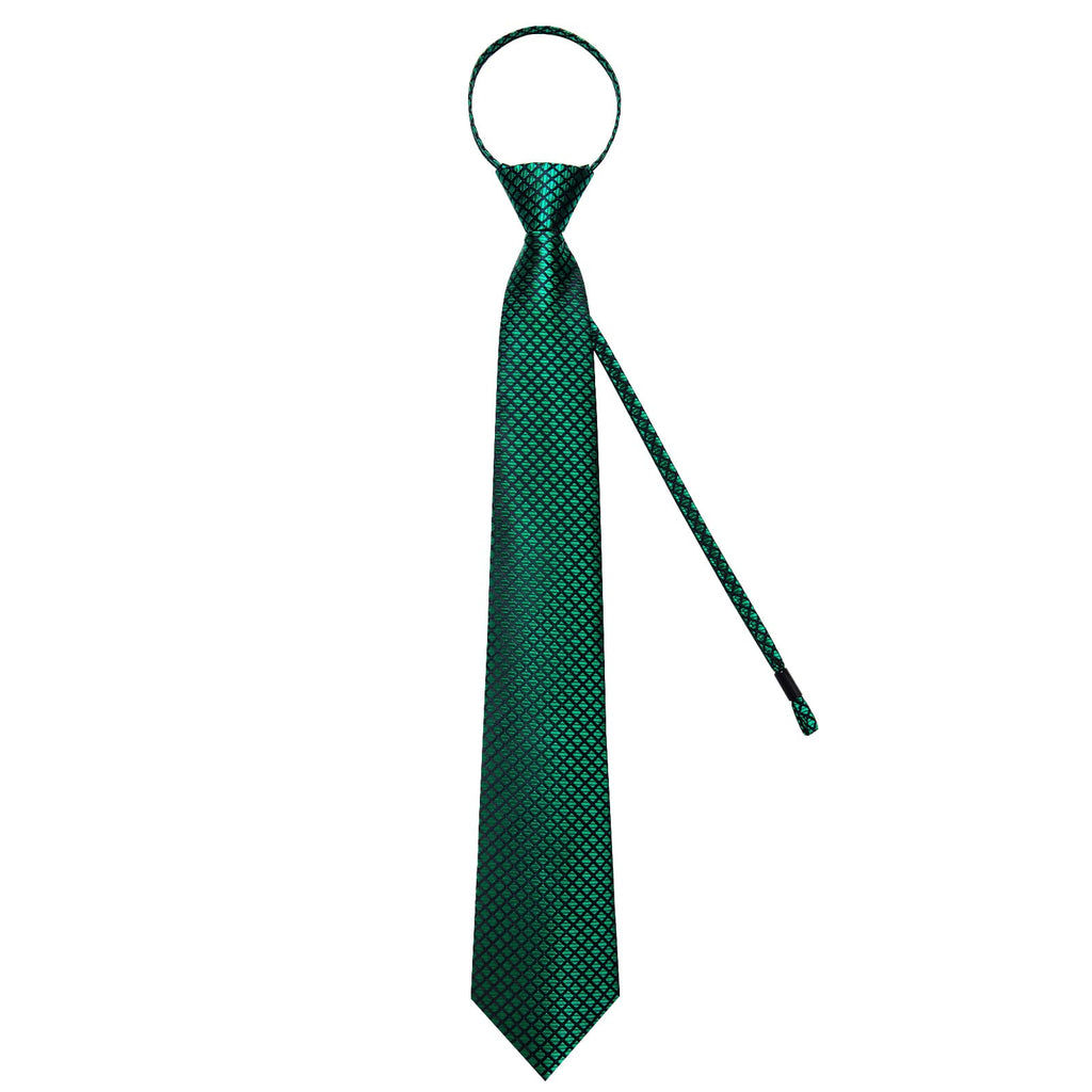 GentCrest Green Plaid Tie Hanky Cufflinks Set - Image 4