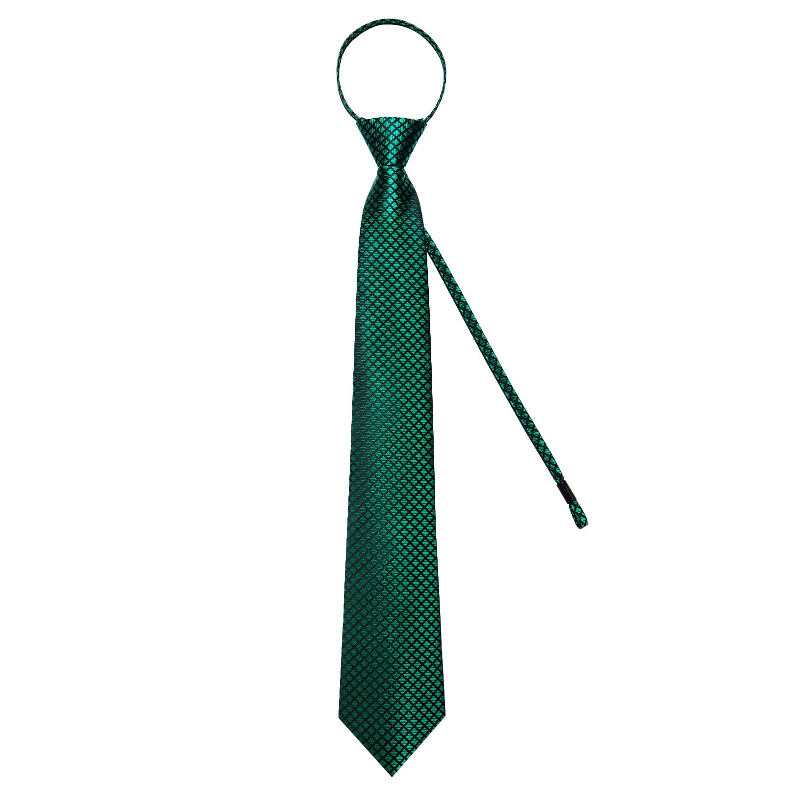 GentCrest Green Plaid Tie Hanky Cufflinks Set - Image 4