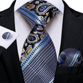 GentCrest Blue Novelty Tie Hanky Cufflinks Set - Image 1