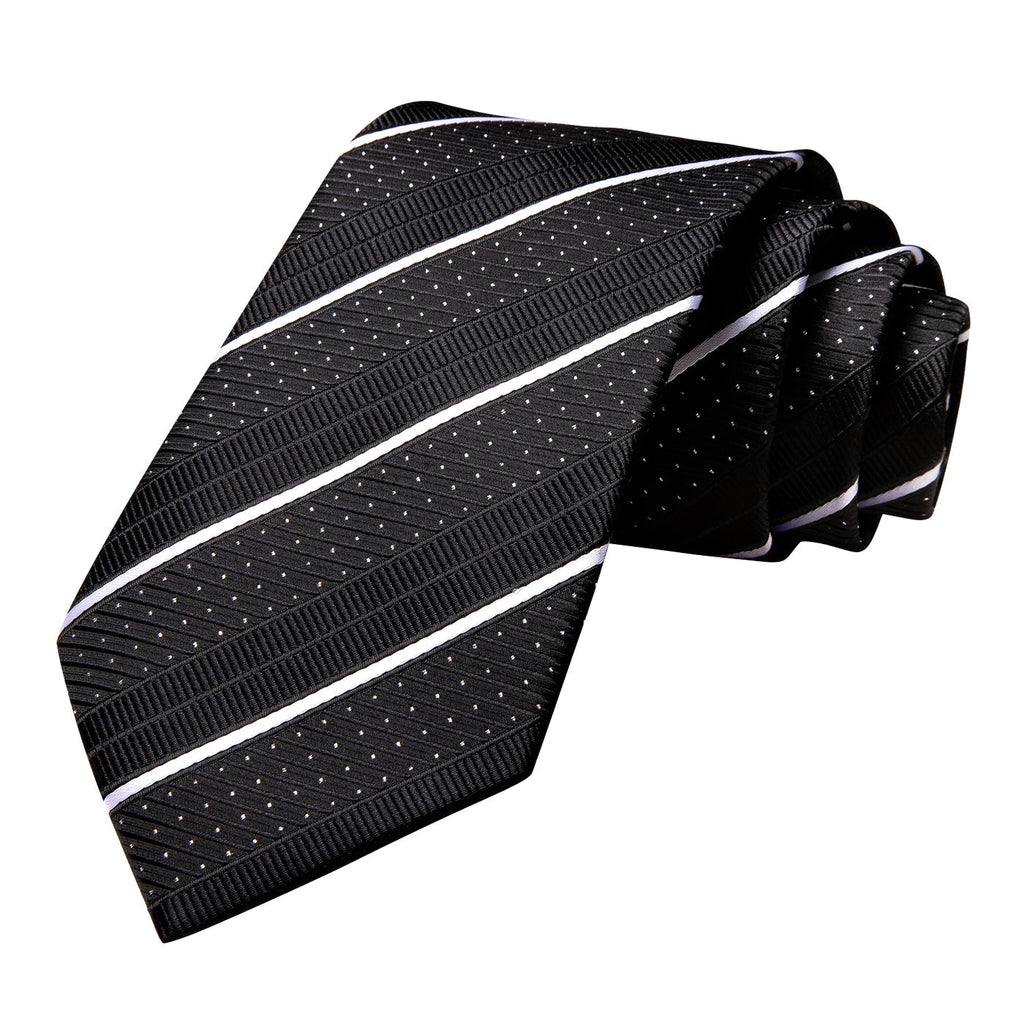 GentCrest Black Striped Tie Set - Image 5