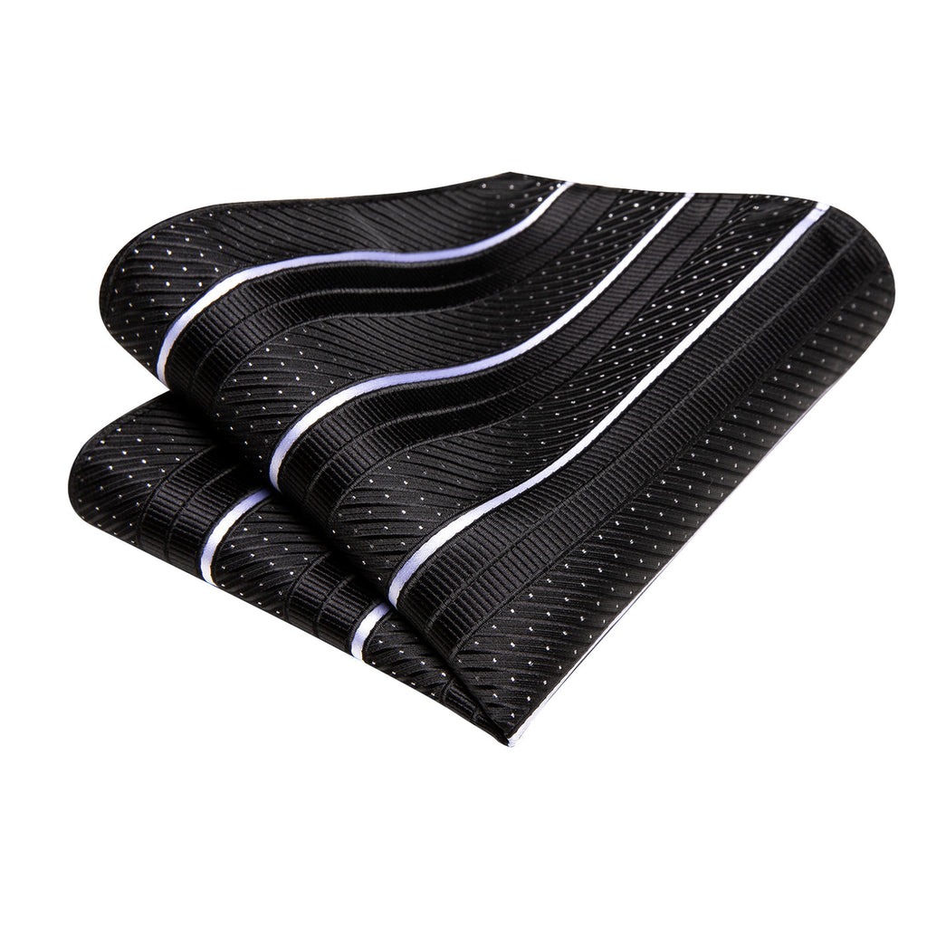 GentCrest Black Striped Tie Set - Image 4