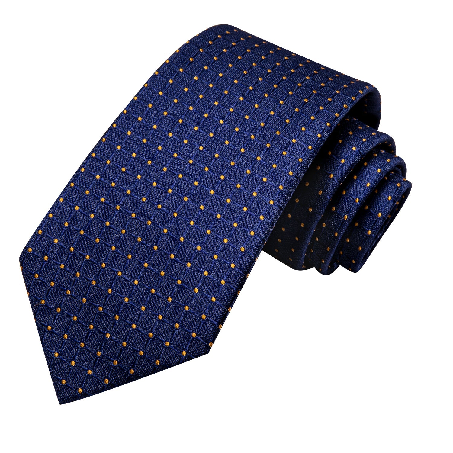 GentCrest Blue Plaid Tie Hanky Cufflinks Set - Image 4