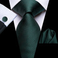 GentCrest Red Textured Tie Hanky Cufflinks Set - Image 1