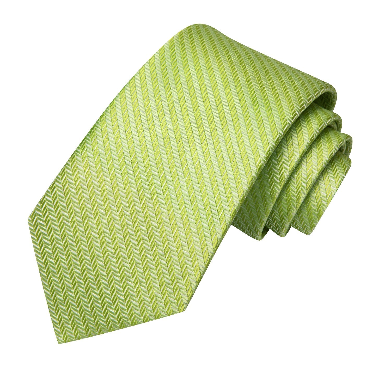GentCrest Green Striped Tie Hanky Cufflinks Set - Image 3
