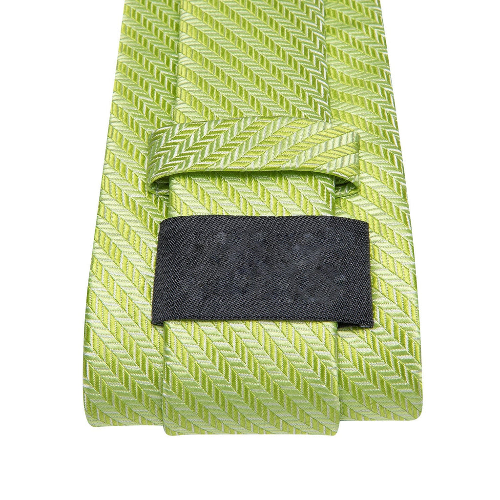 GentCrest Green Striped Tie Hanky Cufflinks Set - Image 4