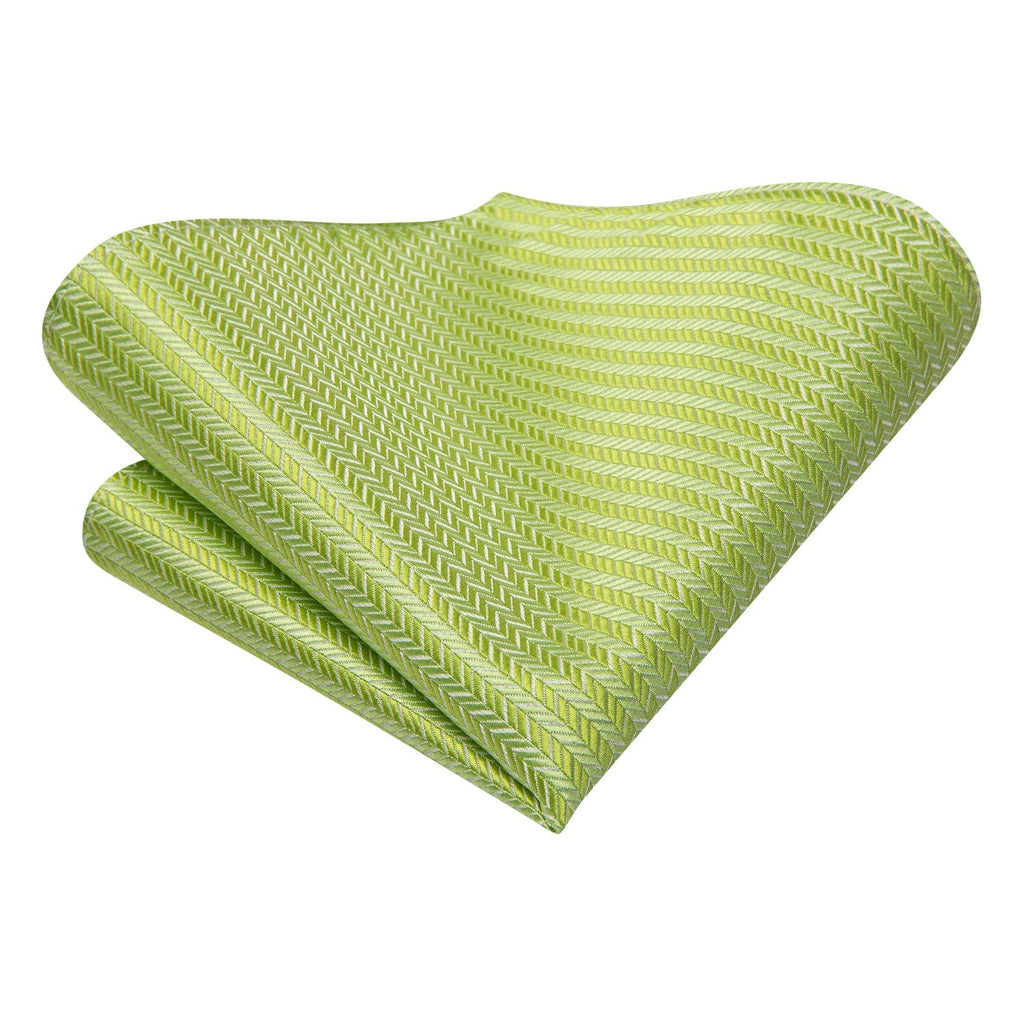 GentCrest Green Striped Tie Hanky Cufflinks Set - Image 5