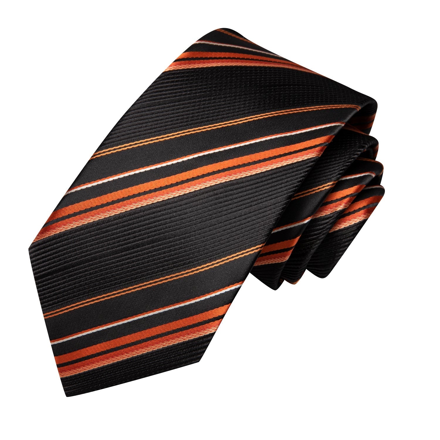 GentCrest Black Striped Tie Hanky Cufflinks Set - Image 3