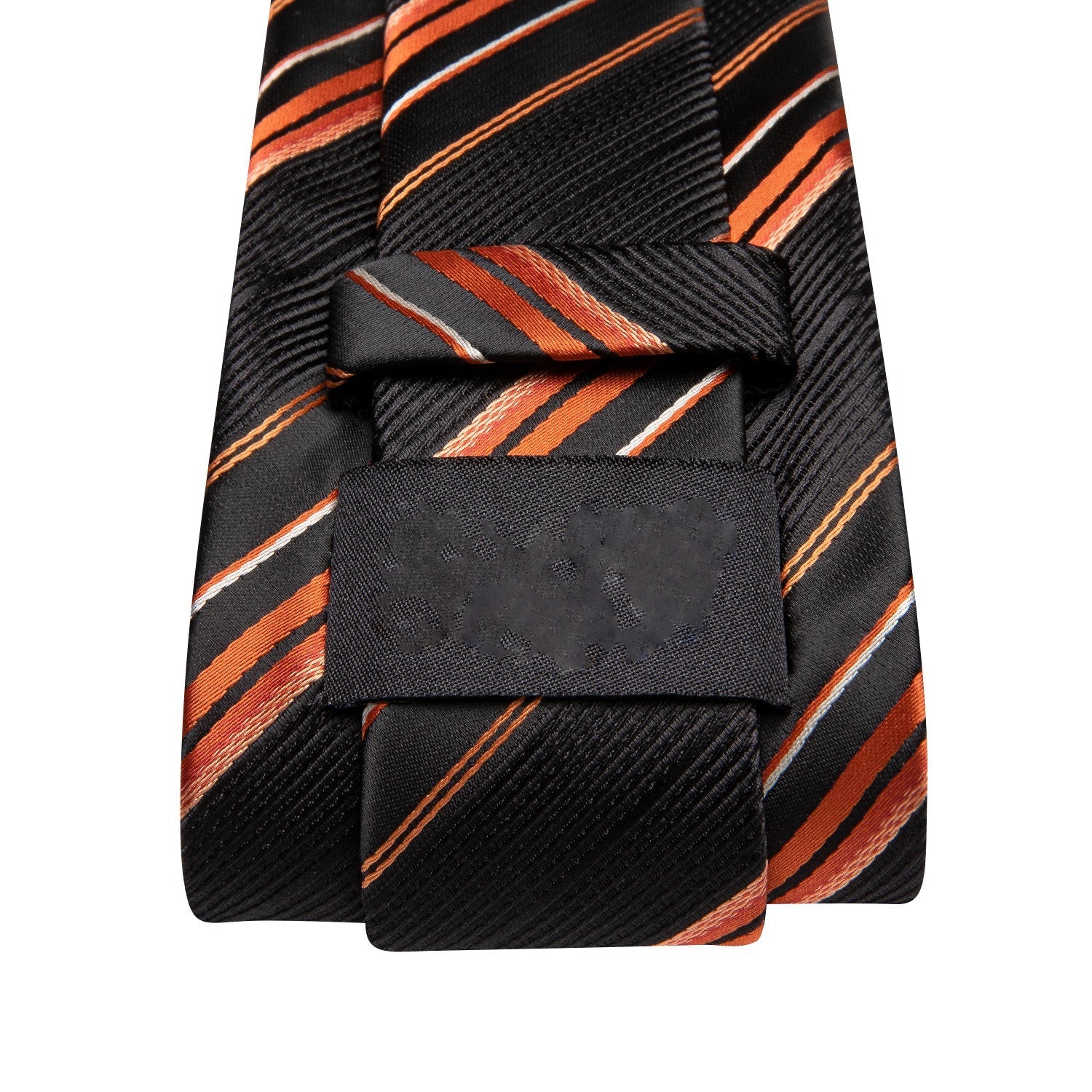 GentCrest Black Striped Tie Hanky Cufflinks Set - Image 4