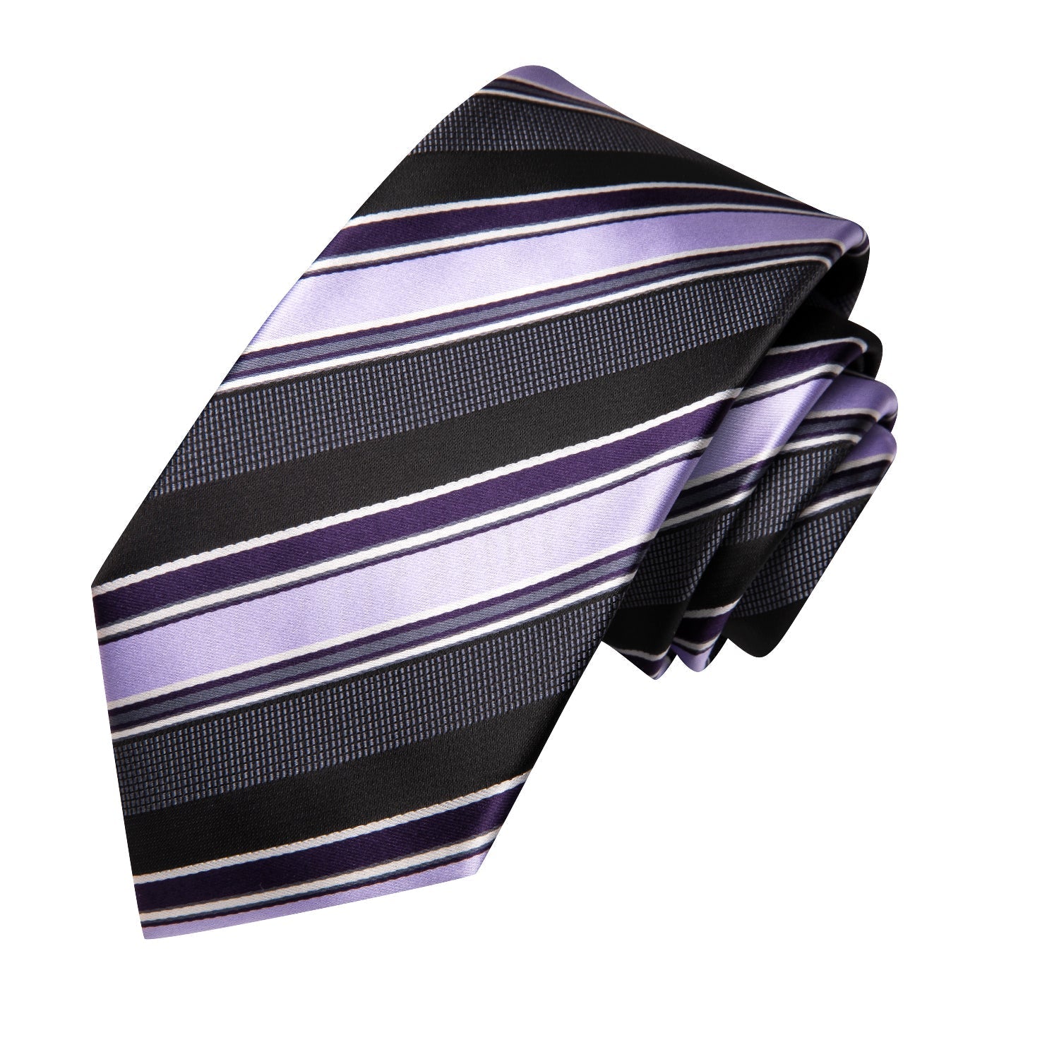 GentCrest Black Striped Tie Hanky Cufflinks Set - Image 3