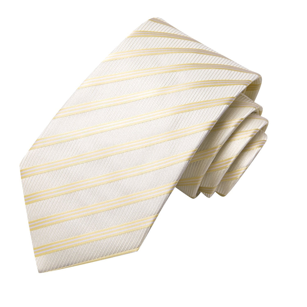 GentCrest Gold Striped Tie Hanky Cufflinks Set - Image 4