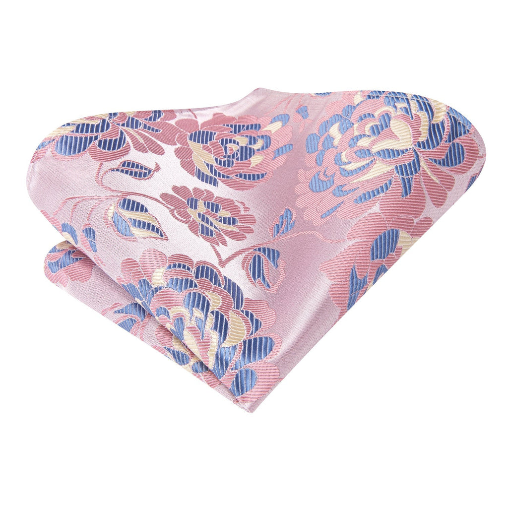 GentCrest Blue Floral Tie Hanky Cufflinks Set - Image 5