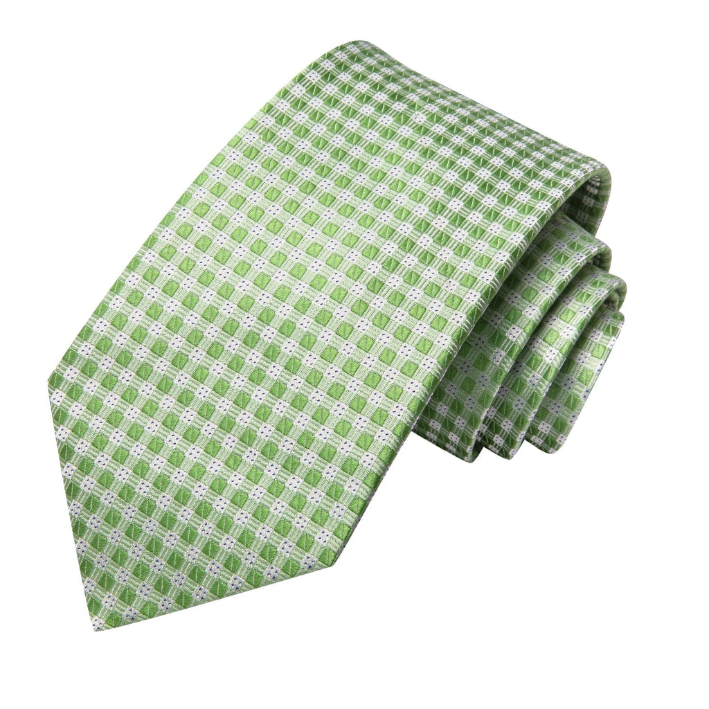 GentCrest Green Geometric Tie Hanky Cufflinks Set - Image 4