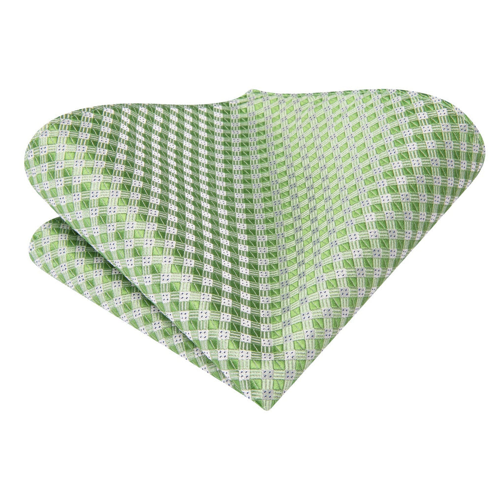 GentCrest Green Geometric Tie Hanky Cufflinks Set - Image 5