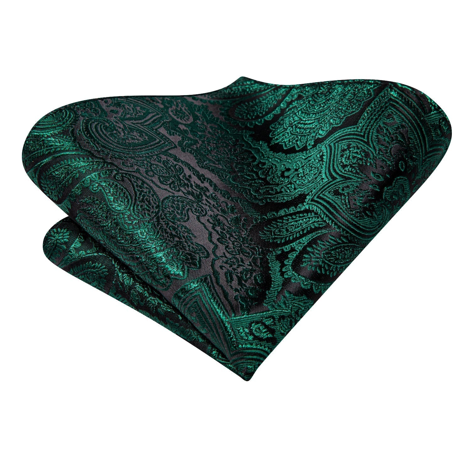GentCrest Black Paisley Tie Hanky Cufflinks Set - Image 5