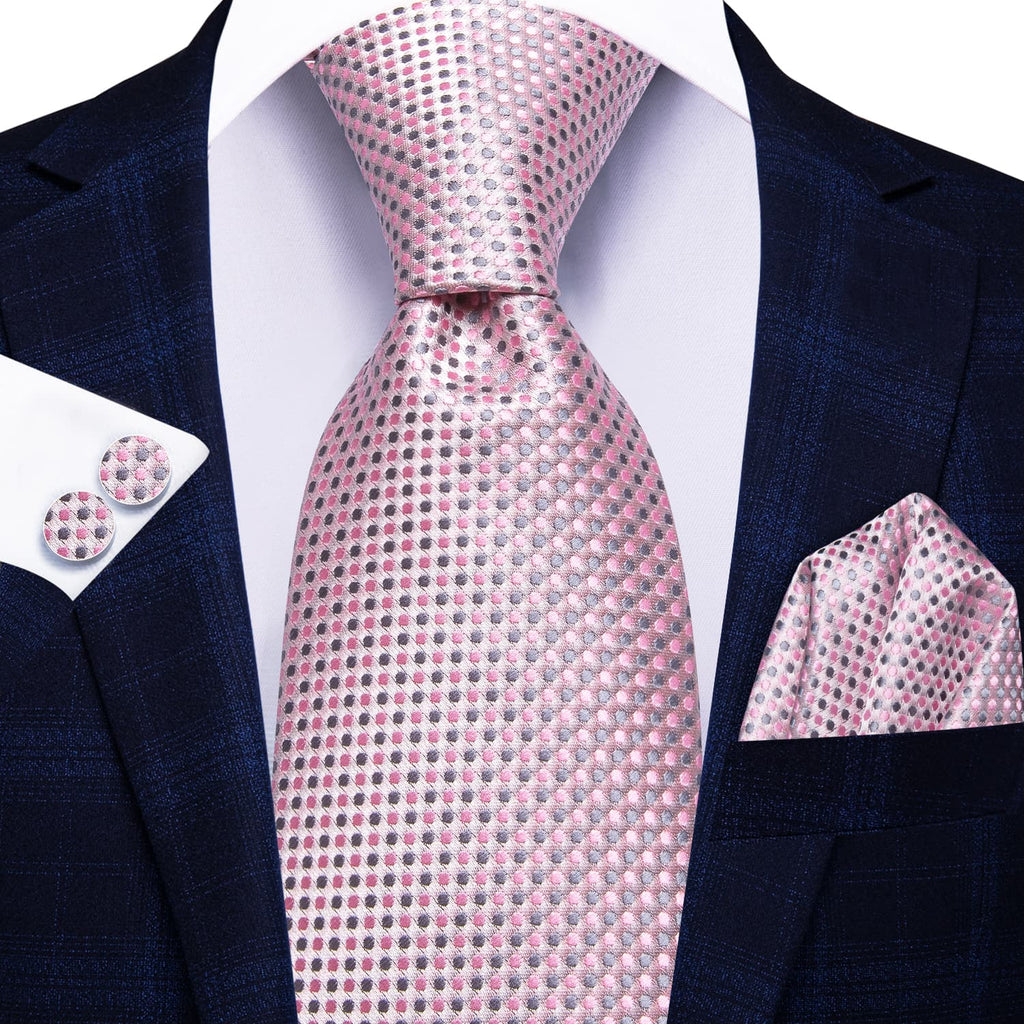 GentCrest Red Polka Dot Tie Hanky Cufflinks Set - Image 2