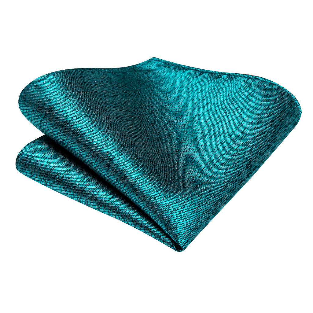 GentCrest Blue Solid Tie Hanky Cufflinks Set - Image 5