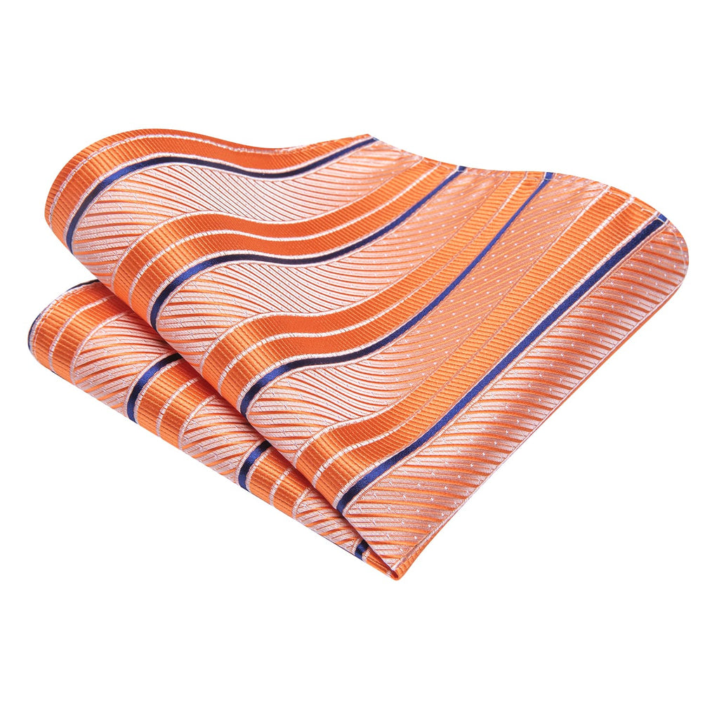 GentCrest Blue Striped Tie Hanky Cufflinks Set - Image 5