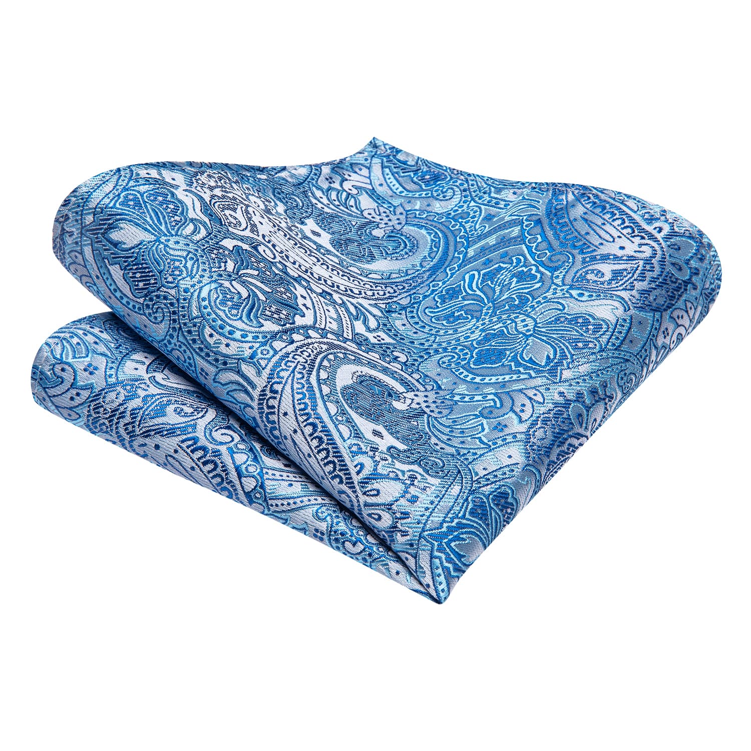 GentCrest Blue Paisley Tie Hanky Cufflinks Set - Image 5