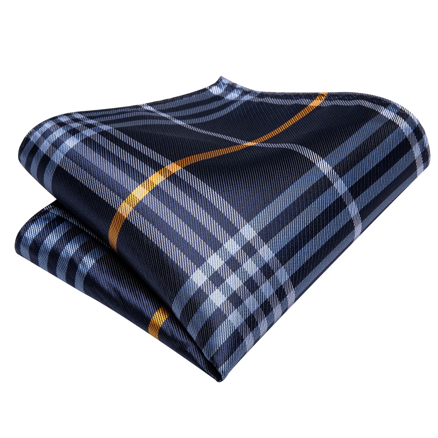 GentCrest Blue Striped Tie Hanky Cufflinks Set - Image 5