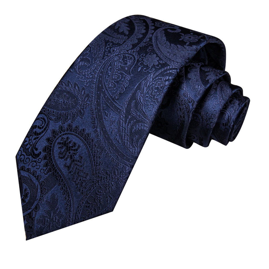GentCrest Blue Paisley Tie Hanky Cufflinks Set - Image 4