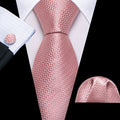 Pink Ornament XL Silk Tie Set - GentCrest