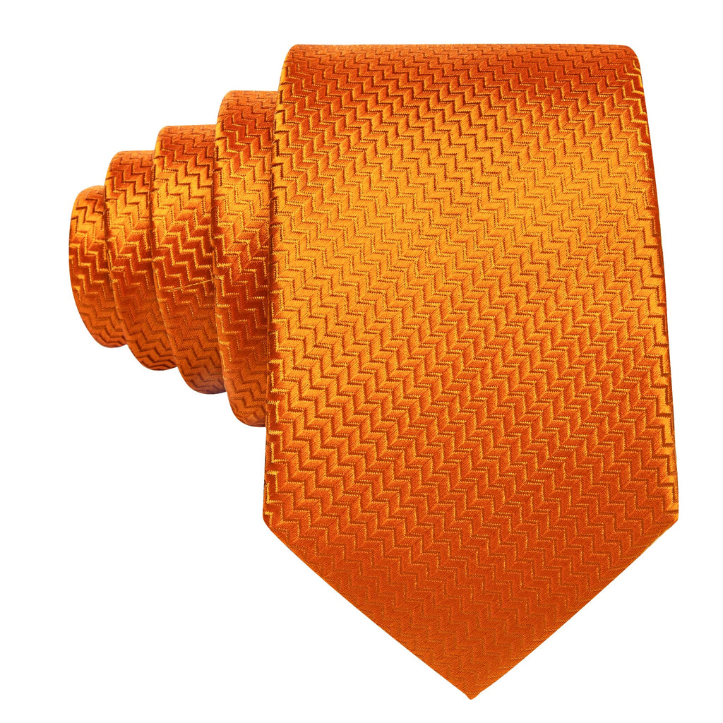 GentCrest Red Textured Tie Hanky Cufflinks Set - Image 1