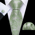 GentCrest Green Paisley Tie Sets - Image 1