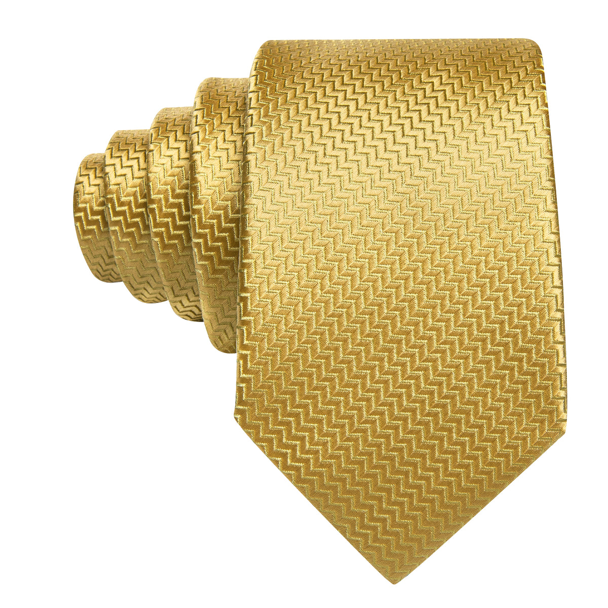 Golden Blocks Silk Tie Set - GentCrest - View 3