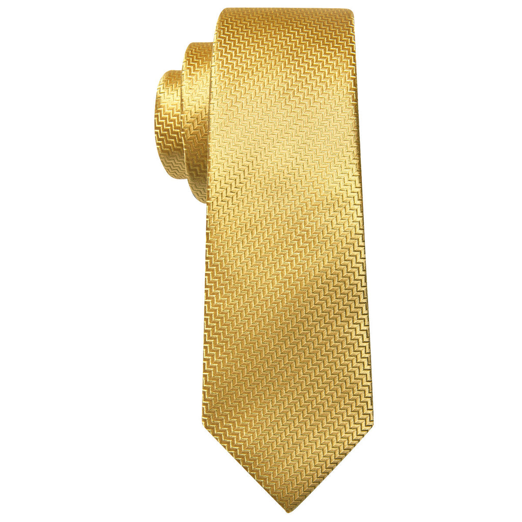 Golden Blocks Silk Tie Set - GentCrest - View 4