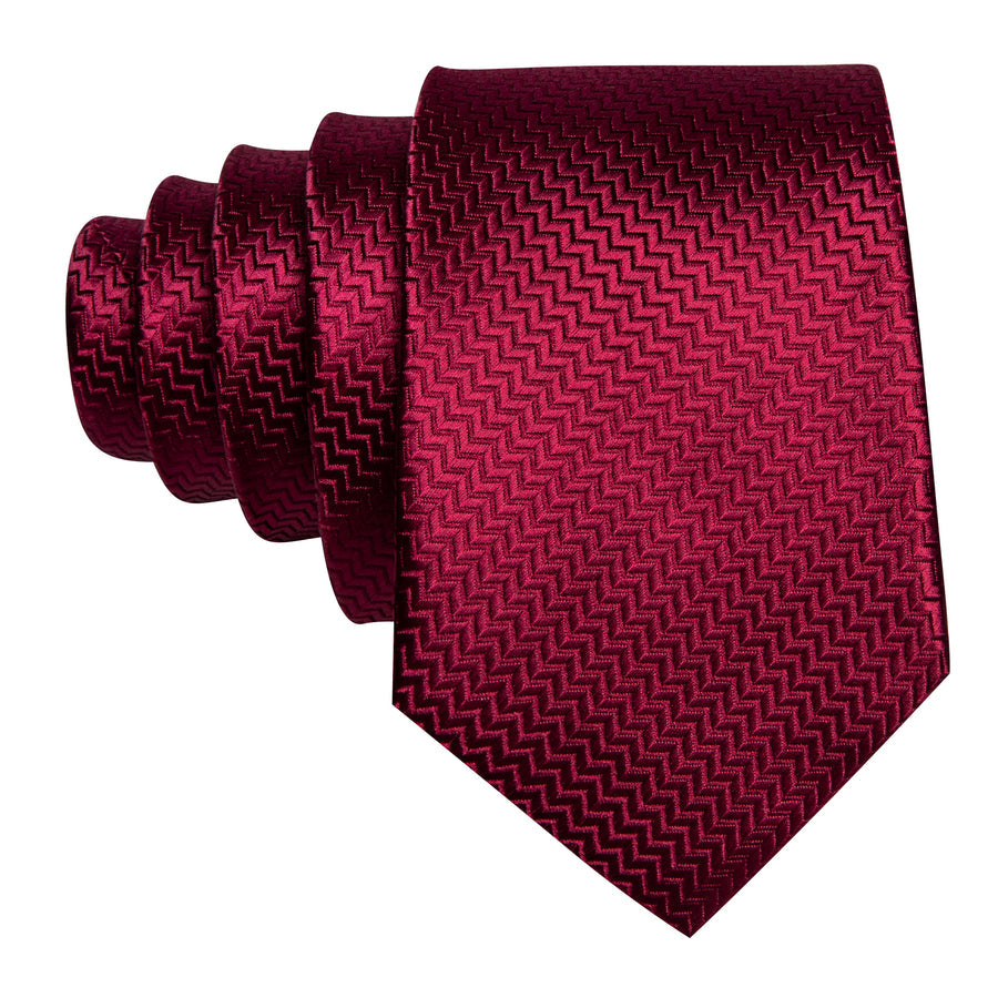 Red Ornament XL Silk Tie Set - GentCrest - View 3