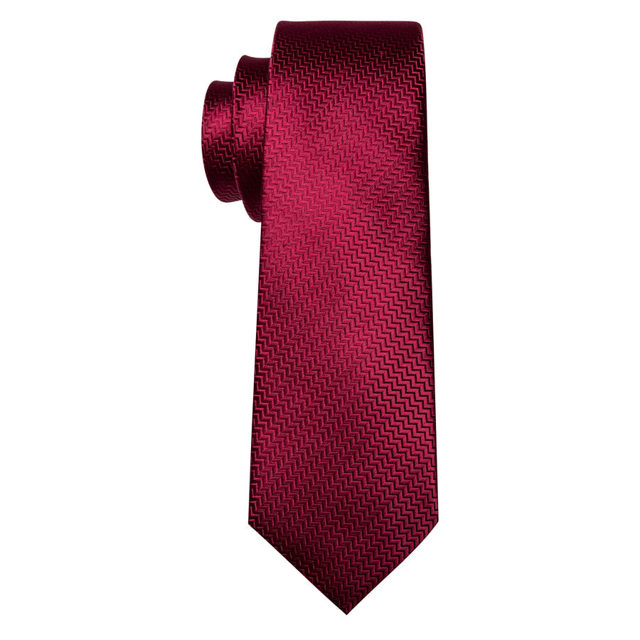 Red Ornament XL Silk Tie Set - GentCrest - View 4
