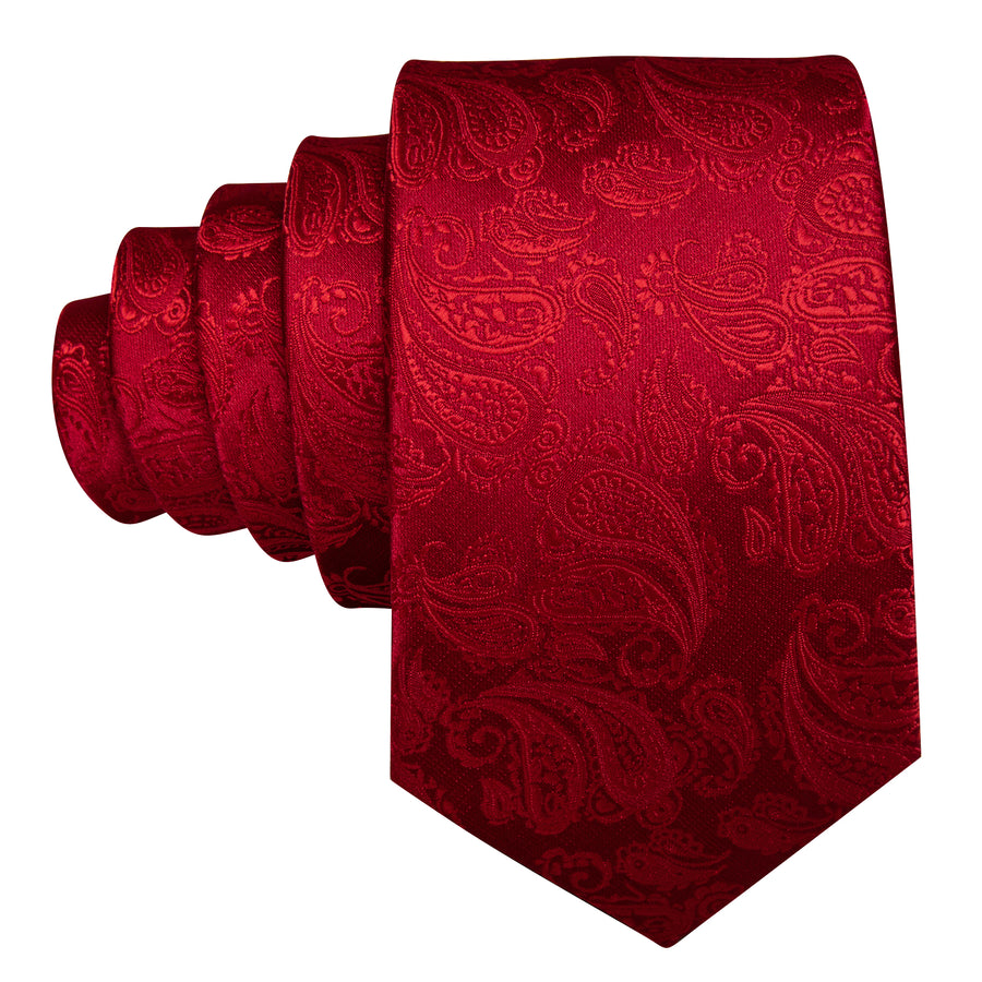 GentCrest Red Paisley Tie Sets - Image 3
