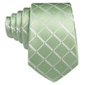 GentCrest Green Plaid Tie Hanky Cufflinks Set - Image 1