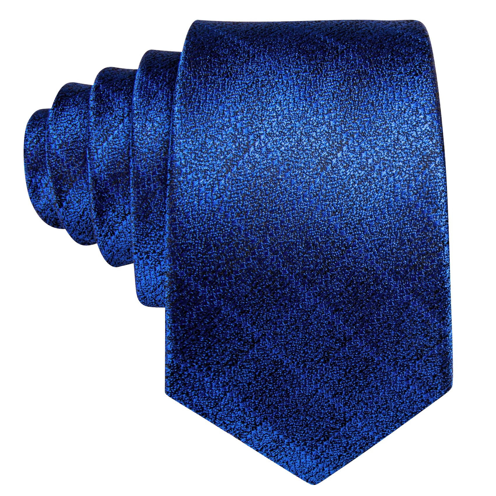 GentCrest Blue Plaid Tie Hanky Cufflinks Set - Image 4