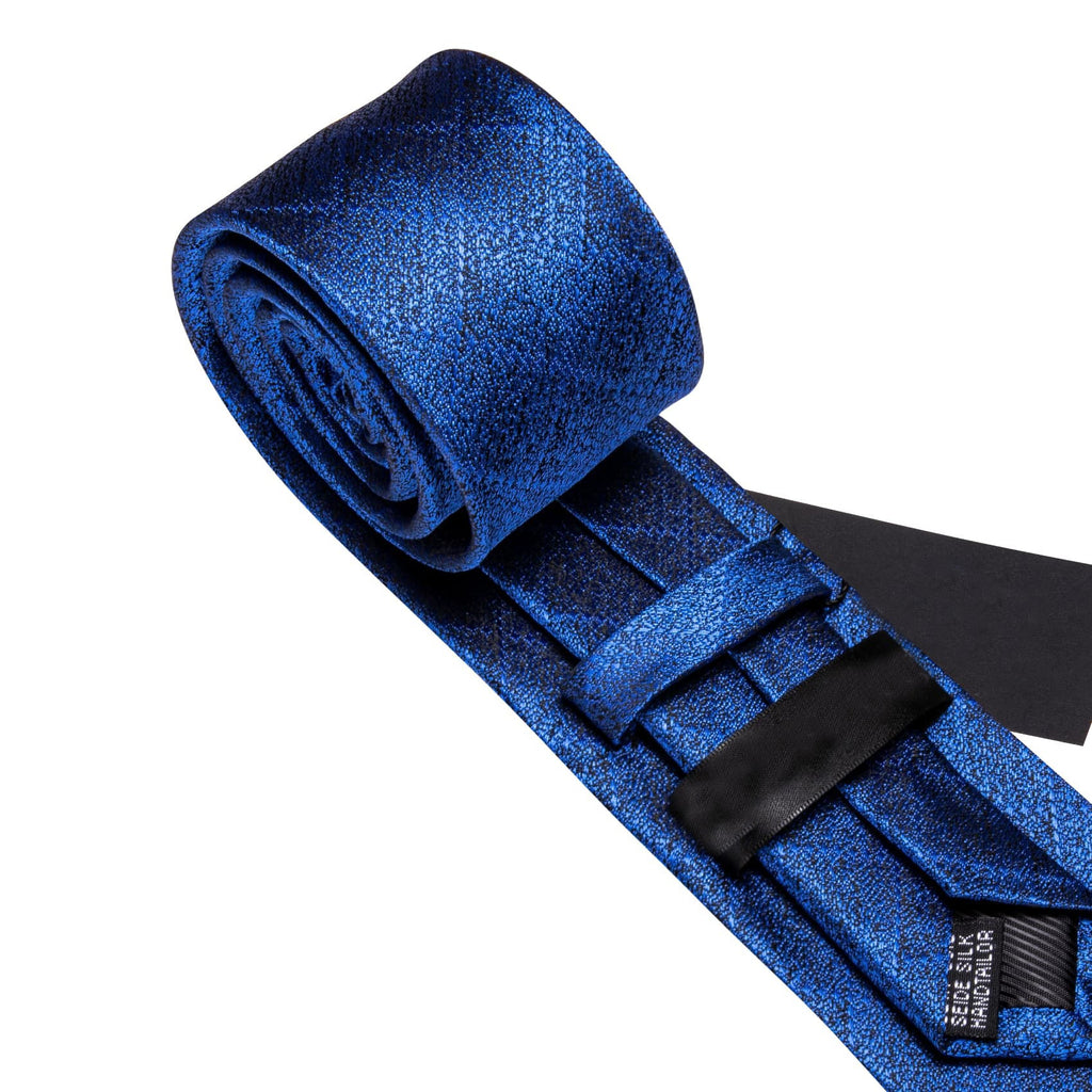 GentCrest Blue Plaid Tie Hanky Cufflinks Set - Image 3