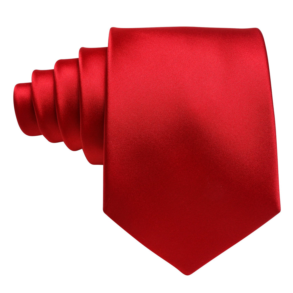 GentCrest Red Solid Tie Hanky Cufflinks Set - Image 3