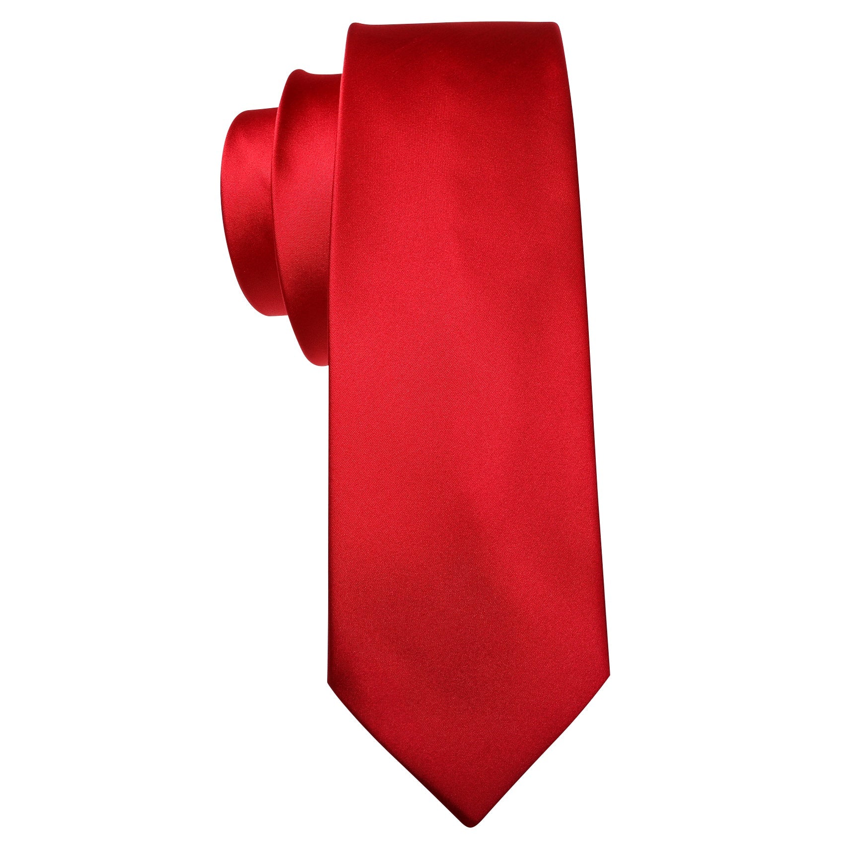GentCrest Red Solid Tie Hanky Cufflinks Set - Image 4
