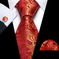 GentCrest Red Paisley Tie Sets - Image 1