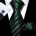 GentCrest Black Striped Tie Sets - Image 1