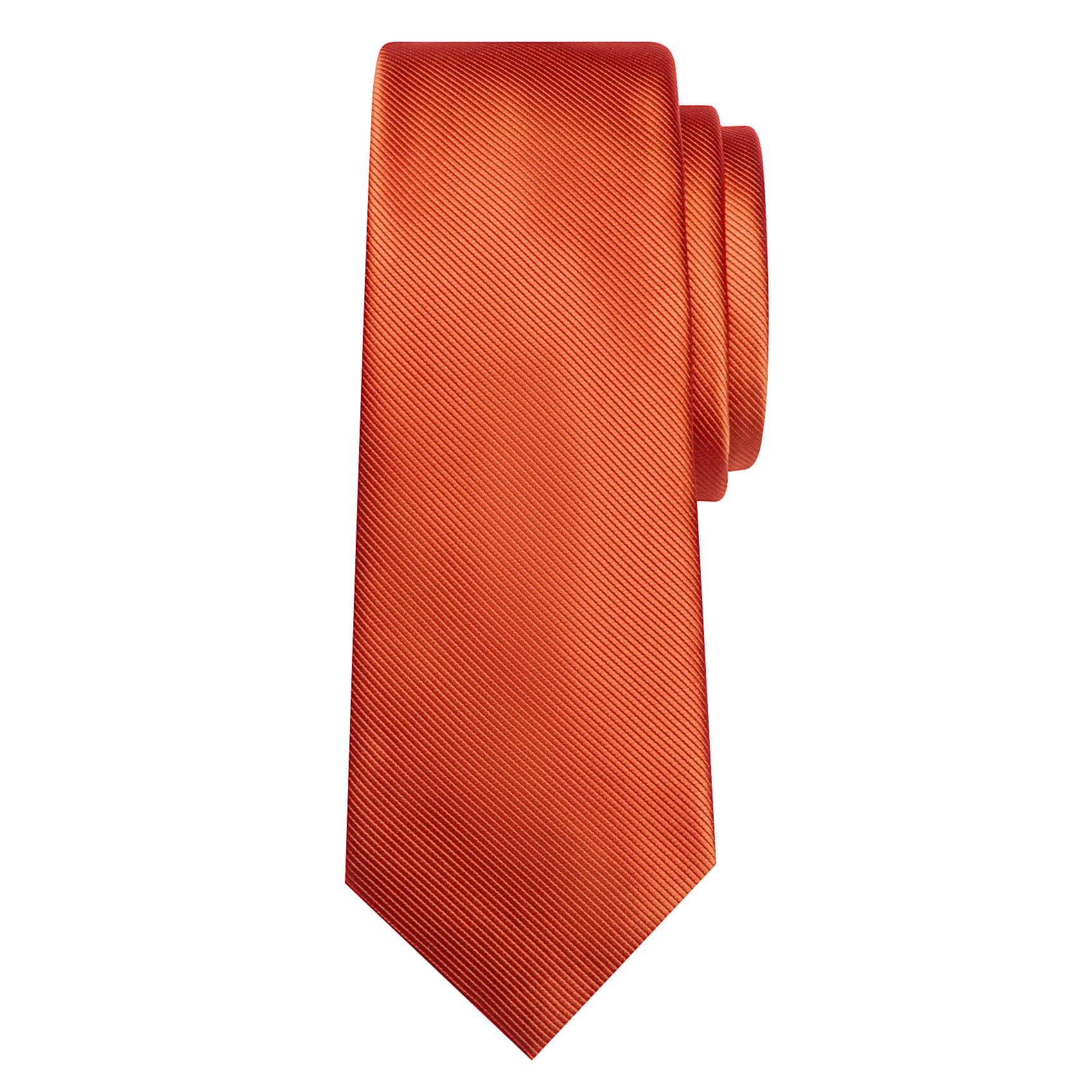 GentCrest Orange Solid Tie Hanky Cufflinks Set - Image 2