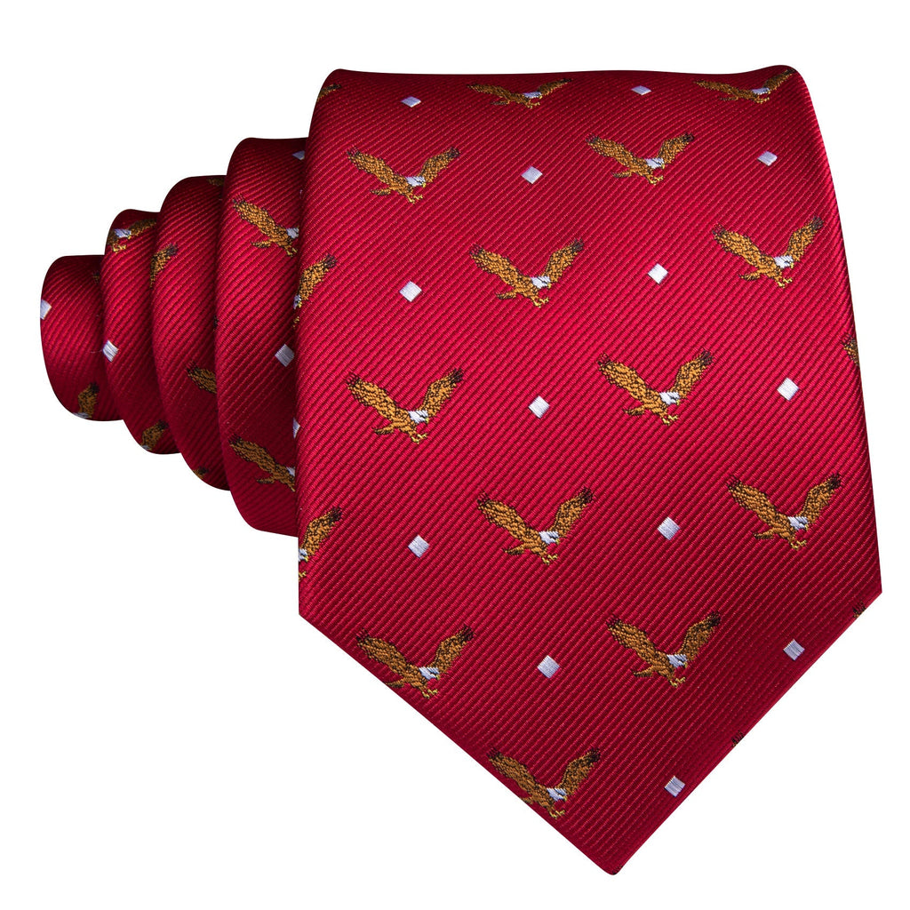 Eagle Crest Silk Tie Set - GentCrest - View 3