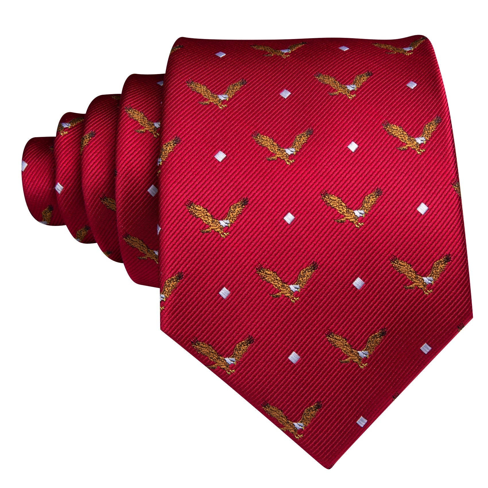 Eagle Crest Silk Tie Set - GentCrest - View 3