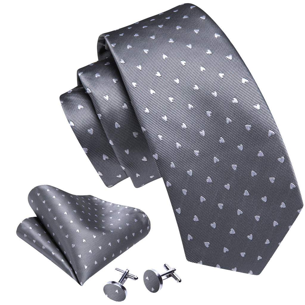 GentCrest Grey Novelty Tie Hanky Cufflinks Set - Image 2
