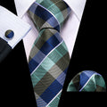 GentCrest Blue Plaid Tie Sets - Image 1