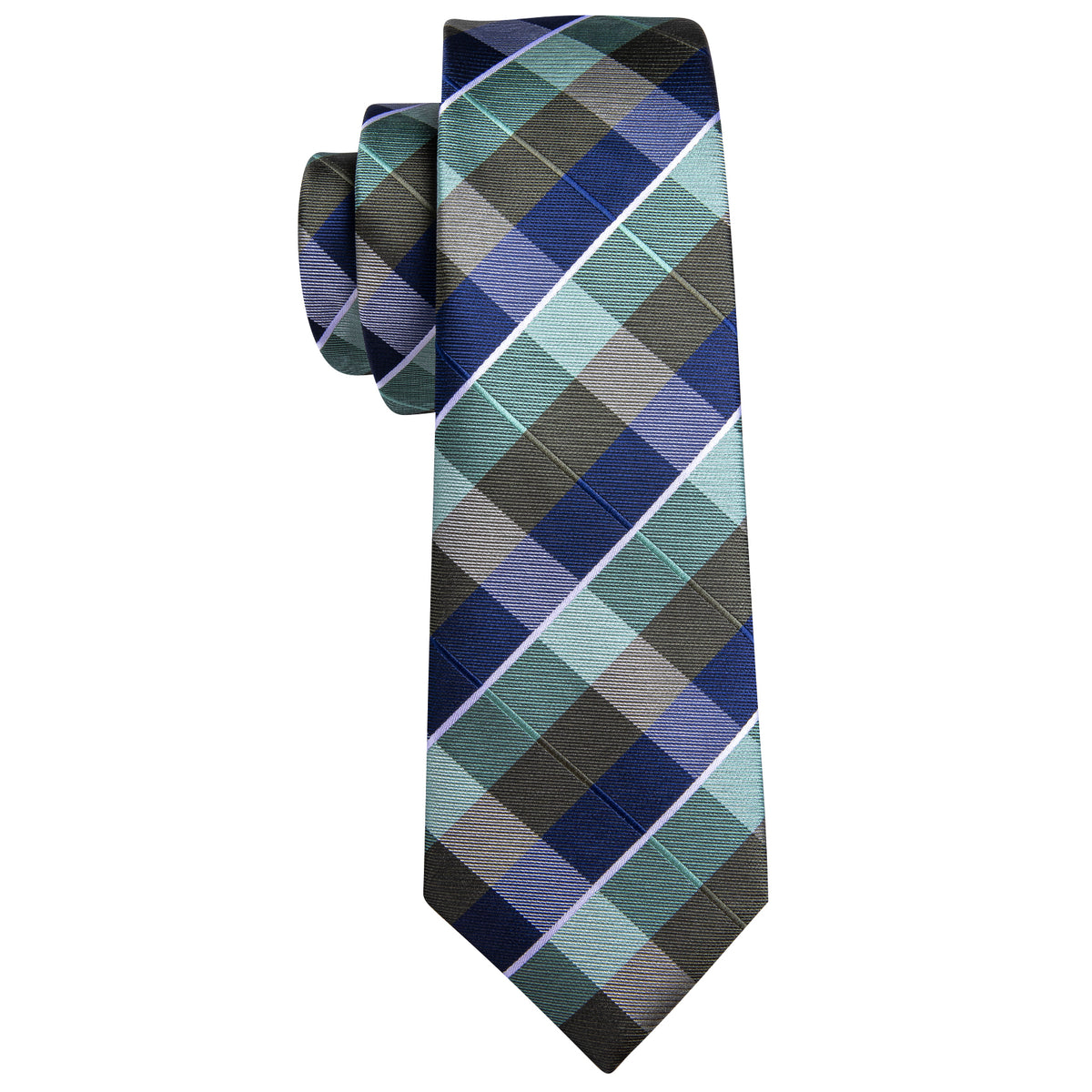 GentCrest Blue Plaid Tie Sets - Image 4